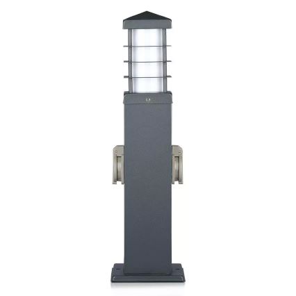 Spoljna lampa sa SCHUKO utičnicama 1xE27/13W/230V IP44
