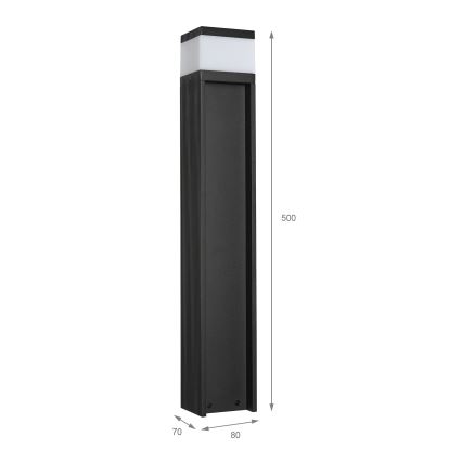 Spoljna lampa VESPER 1xG9/5W/230V IP44 50 cm crna