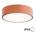 Spoljna plafonska svetiljka sa senzorom CLEO 2xE27/24W/230V, prečnika 30 cm, u bakarnoj boji, IP54