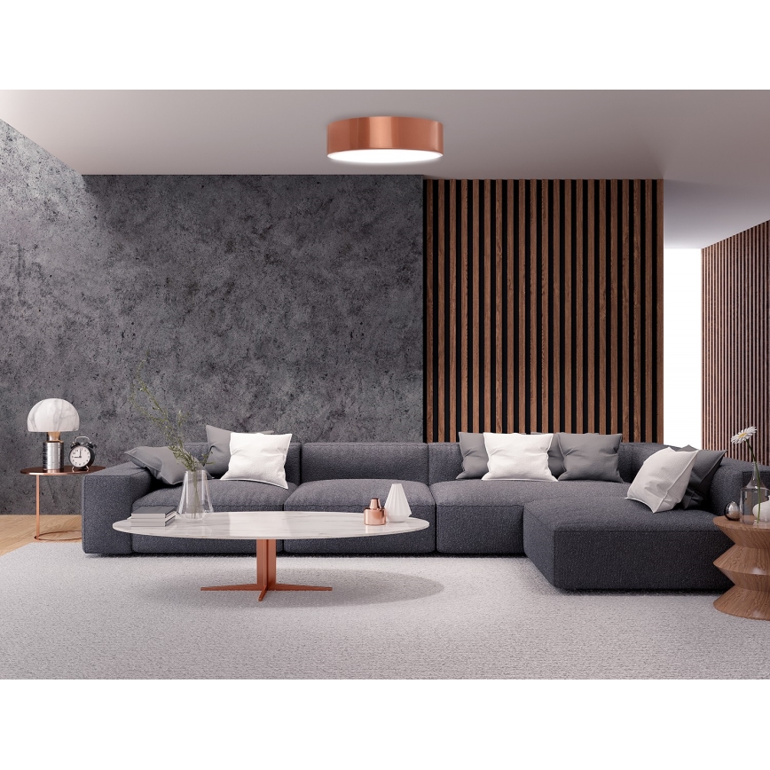 Spoljna plafonska svetiljka sa senzorom CLEO 2xE27/24W/230V, prečnika 30 cm, u bakarnoj boji, IP54