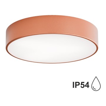 Spoljna plafonska svetiljka sa senzorom CLEO 3xE27/24W/230V, prečnik 40 cm, bakarna, IP54