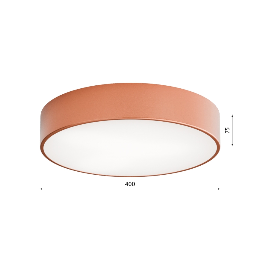 Spoljna plafonska svetiljka sa senzorom CLEO 3xE27/24W/230V, prečnik 40 cm, bakarna, IP54