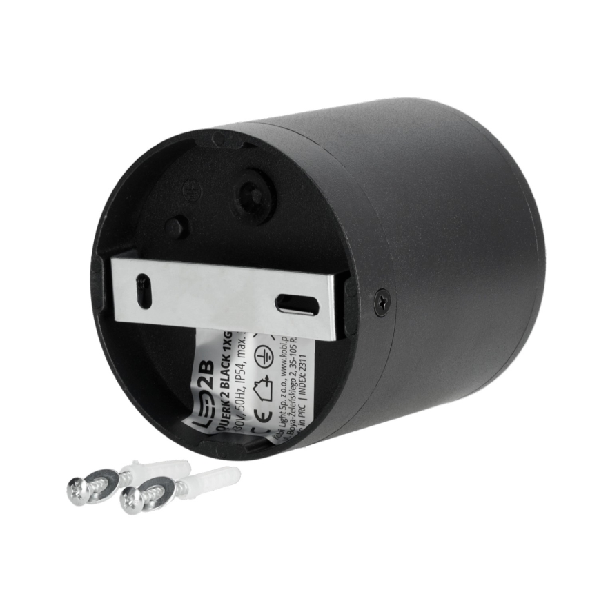 Spoljna spot lampa 1xGU10/35W/230V IP54, okrugla, crne boje