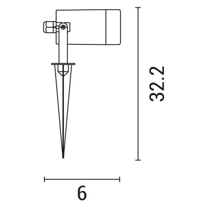 Spoljna svetiljka 1xGU10/5W/230V IP65 siva