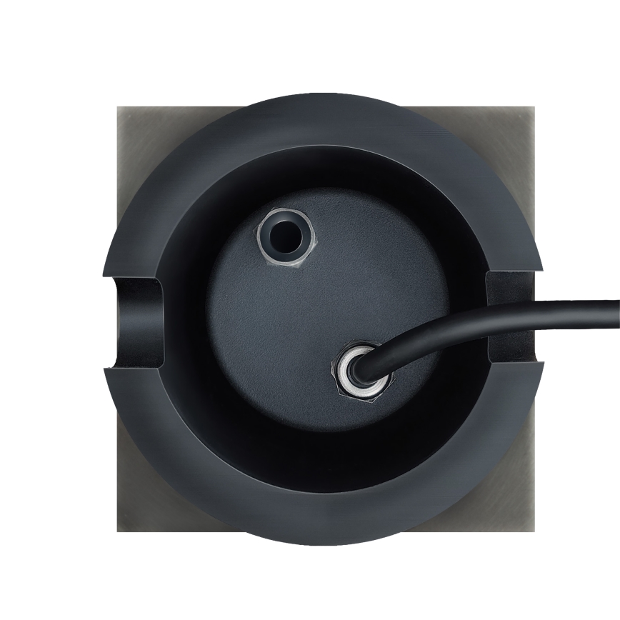 Spoljašnja svjetiljka za prelaz vozila LUKKA CONNECT 1xGU10/4W/230V IP67, mat hrom, četvrtasta