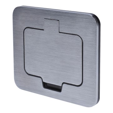 Spoljna ugradna podna utičnica IP55, četvrtasta