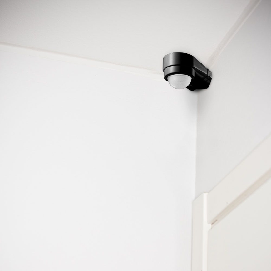 Spoljni infracrveni senzor pokreta 240° 600W/230V IP65 crni