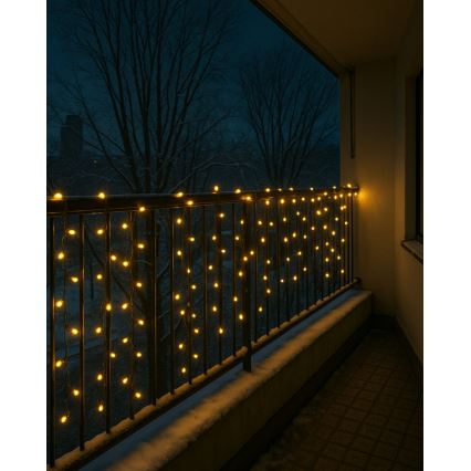 Spoljni LED niz 200xLED/230V 7,6 m IP44 crna