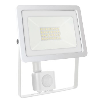 Spoljni LED reflektor sa senzorom NOCTIS LUX 2 LED/30W/230V 4000K IP44 bela