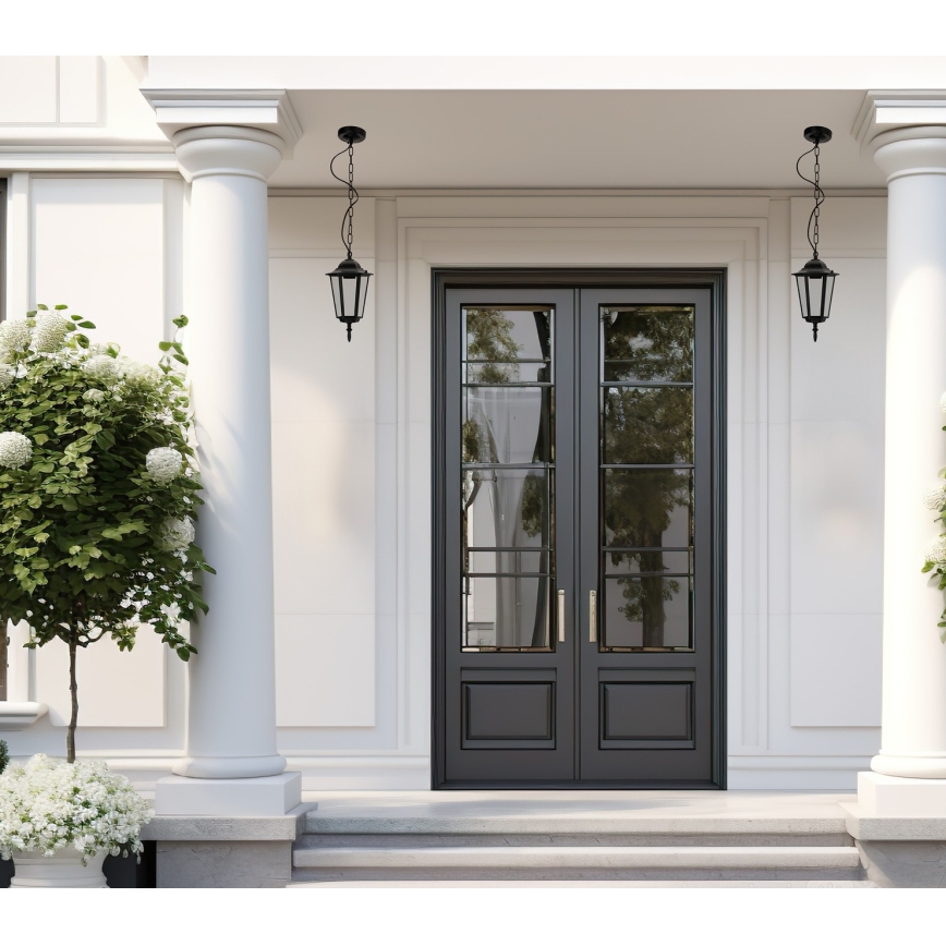 Spoljni luster na lancu 1xE27/60W/230V crni