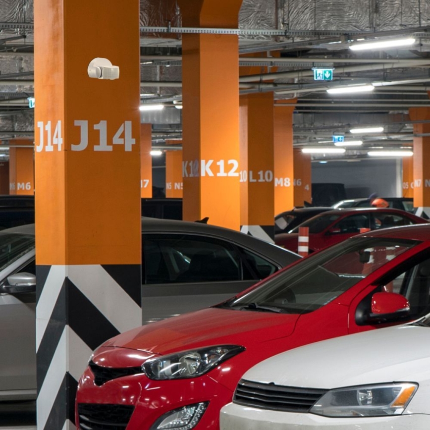 Spoljni mikrotalasni senzor pokreta 180° 230V IP65 beo