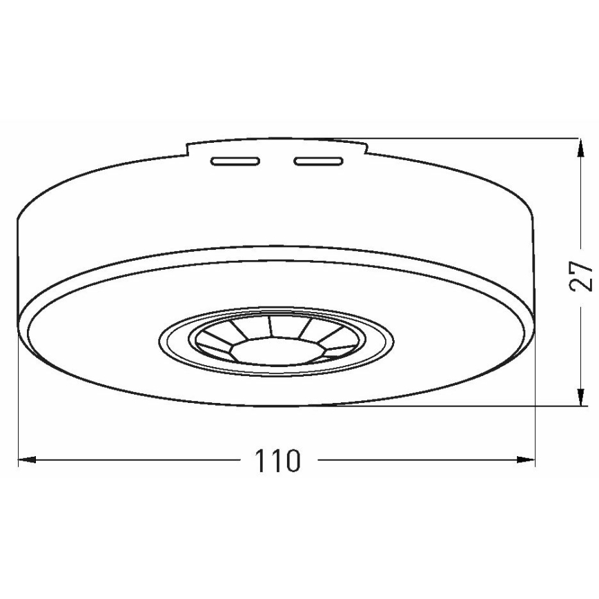Spoljni senzor pokreta 360x120° beli IP65