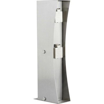 Spoljni stub sa 2 SCHUKO utičnice, 230V, IP44, mat hrom