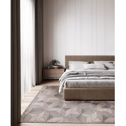 Spoljni tepih ORIA 70x140 cm sivo/bež