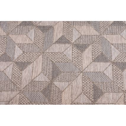 Spoljni tepih ORIA 70x140 cm sivo/bež