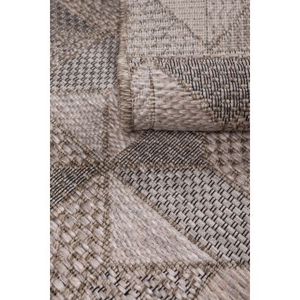 Spoljni tepih ORIA 70x140 cm sivo/bež