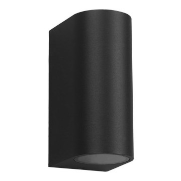 Spoljno zidno svetlo OVALIS 2xGU10/35W/230V IP44 crna