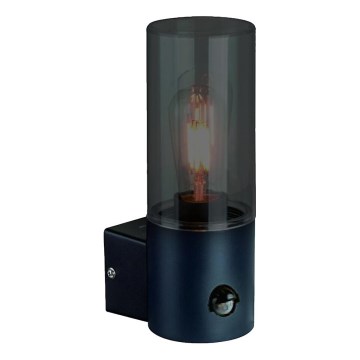Spoljno zidno svetlo sa senzorom pokreta HARLEM 1xE27/60W/230V IP44 crna