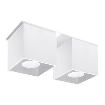 Spot lampa QUAD 2 2xGU10/40W/230V bela