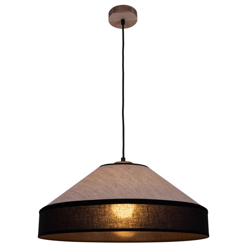 Luster na lanku AMIGO 1xE27/60W/230V hrast