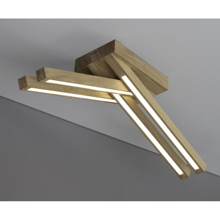 LED plafonski luster LINUS 4xLED/4,5W/230V matni hrast
