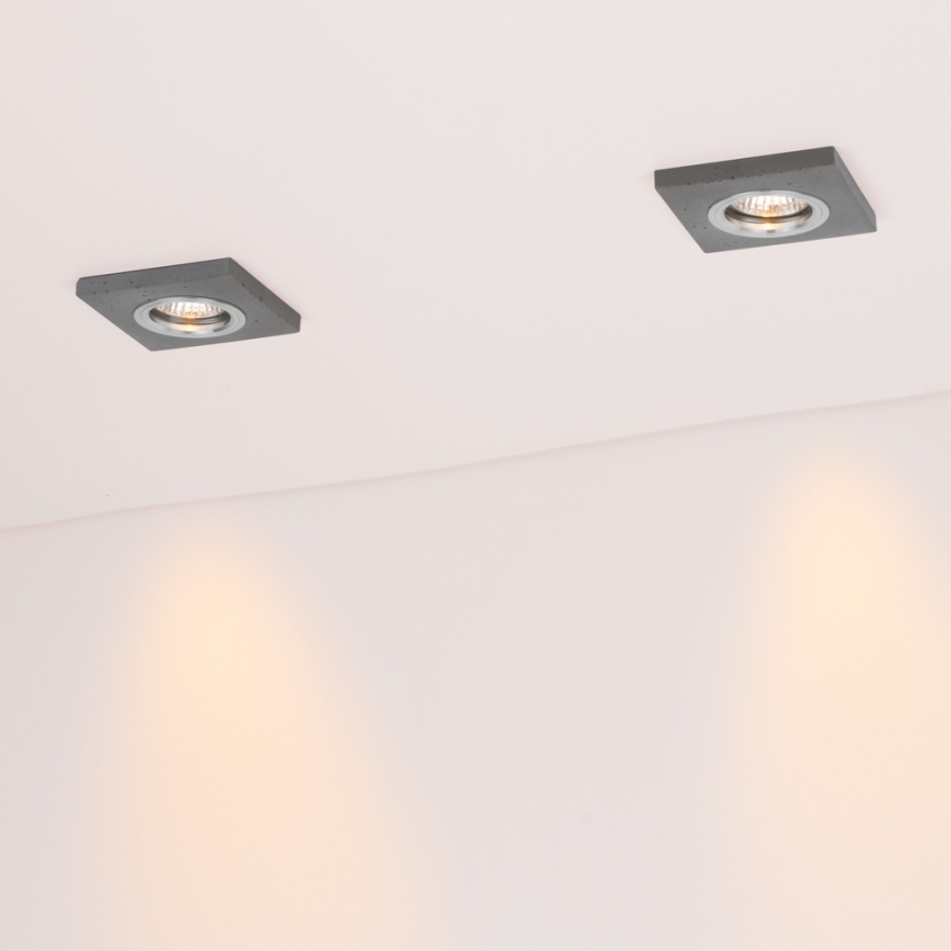 SET od 3 LED ugradne svetiljke VITAR 1xGU10/5W/230V CRI 90 beton