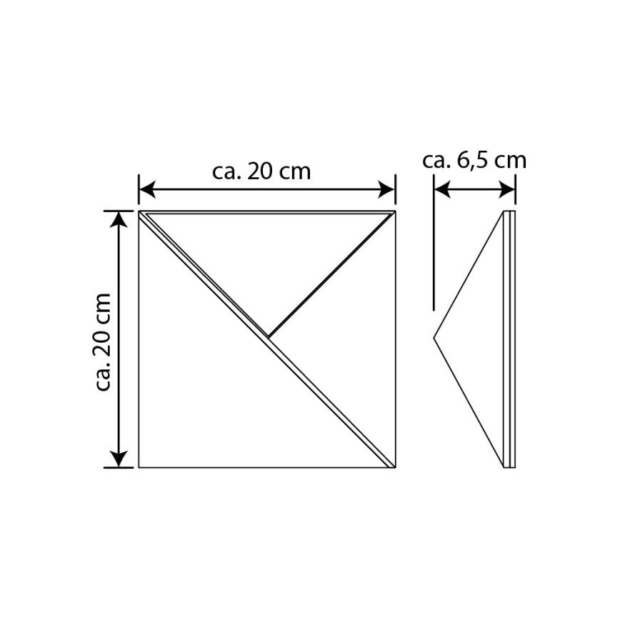 LED solarni kućni broj LED/3x0,1W/2,4V 1200 mAh IP44