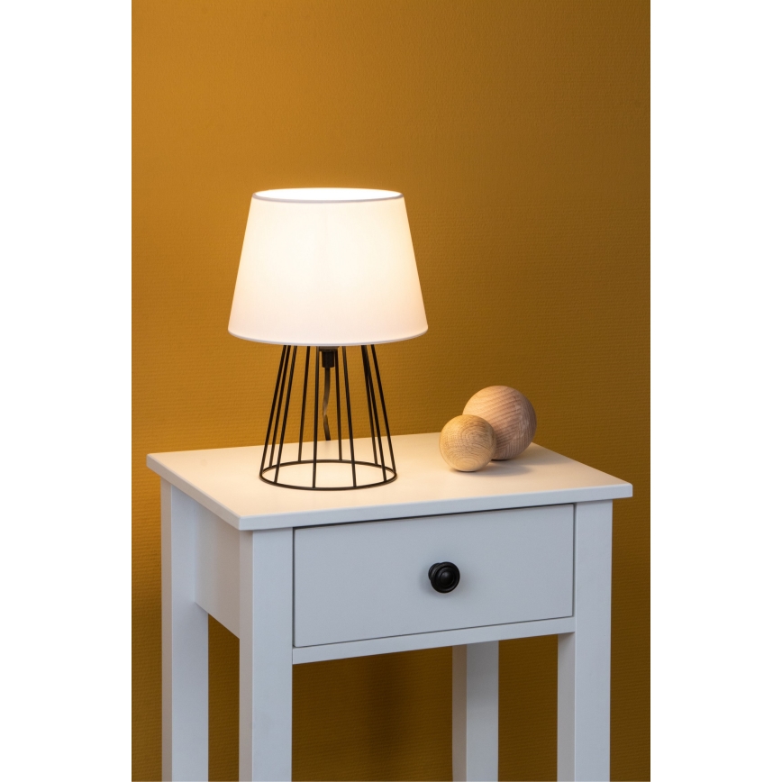 Spot-Light - Stona lampa MANGOO 1xE27/40W/230V bela/crna