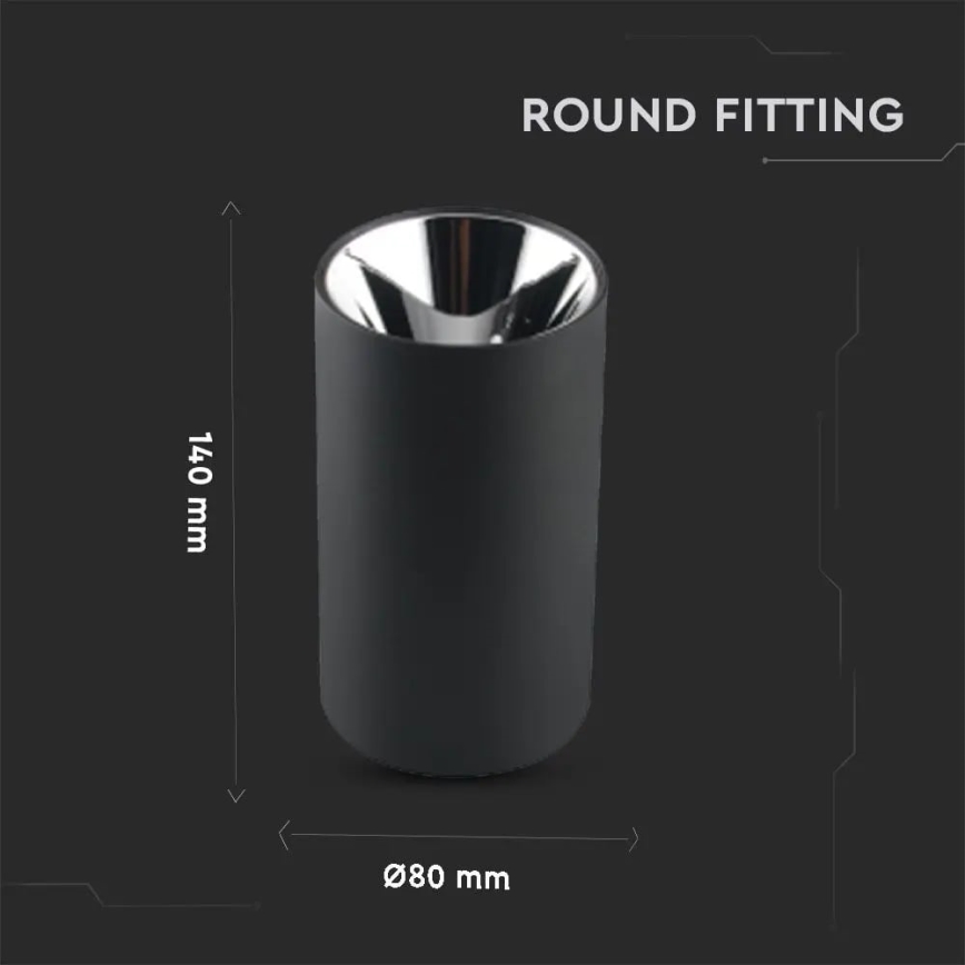 Spot svetiljka 1xGU10/35W/230V crna/srebrna