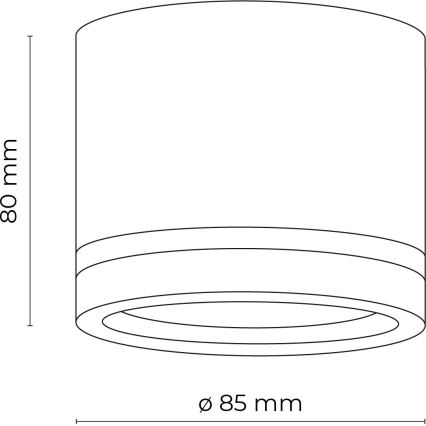 Spot svetiljka JET 1xGX53/11W/230V crna
