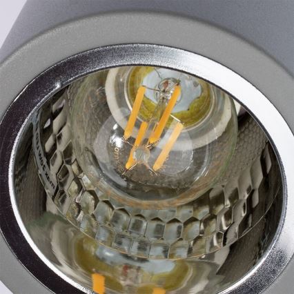 Spot svetiljka JUPITER 1xE27/20W/230V, prečnik 9,8 cm, siva