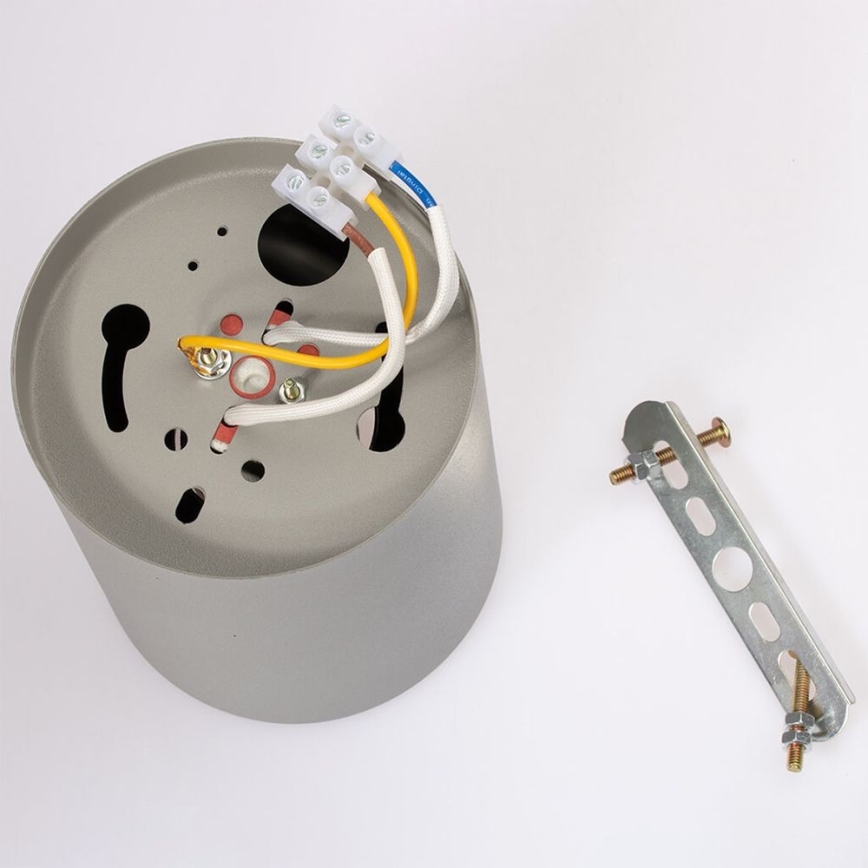 Spot svetiljka JUPITER 1xE27/20W/230V, prečnik 9,8 cm, siva