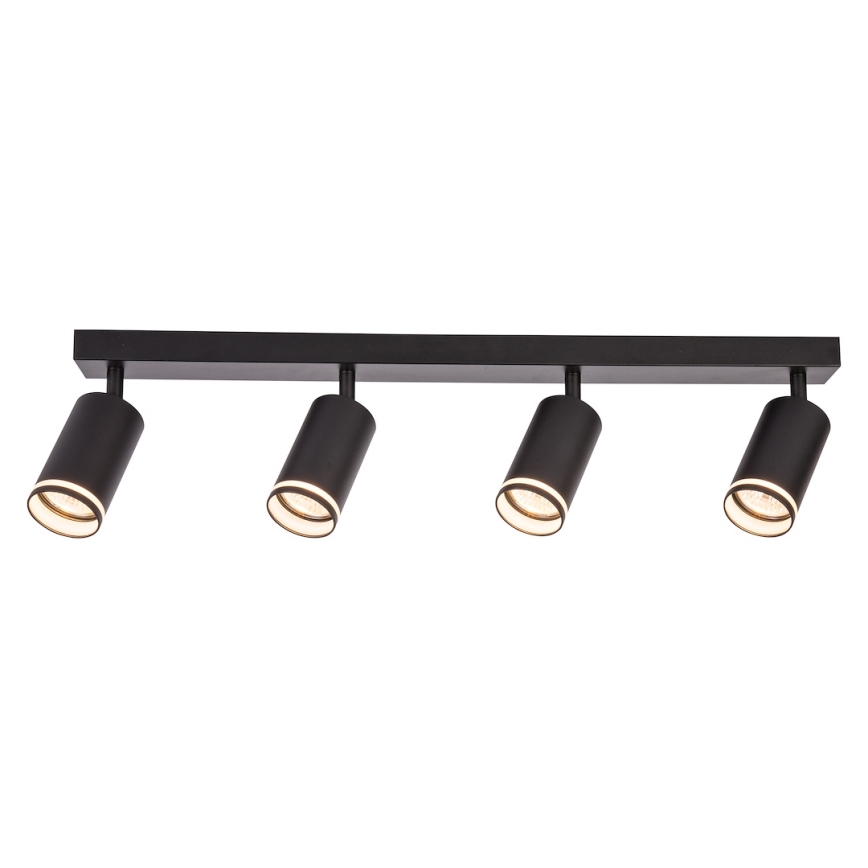 Spot svetiljka PIPE 4xGU10/10W/230V crna