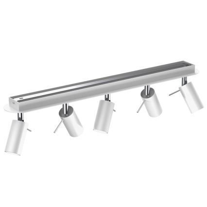 Spot svetiljka PRESTON 5xGU10/MR11/40W/230V bela/krom