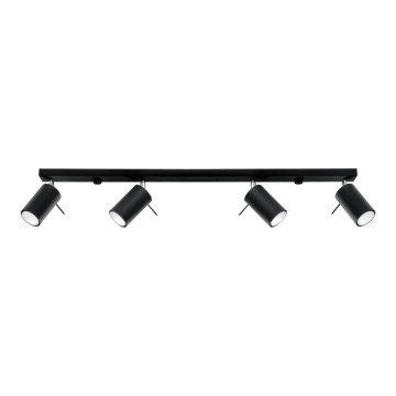 Spot svetiljka RING 4L 4xGU10/10W/230V crna