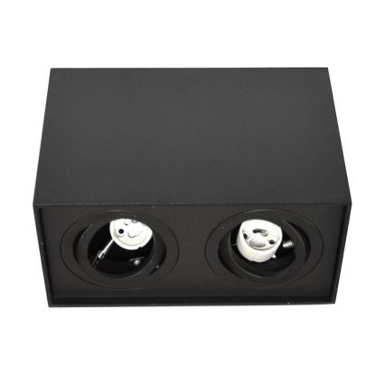 Spot svetiljka SIROCO 2xGU10/30W/230V crna