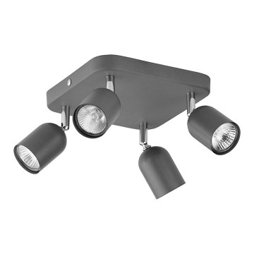 Spot svetiljka TOP 4xGU10/10W/230V siva