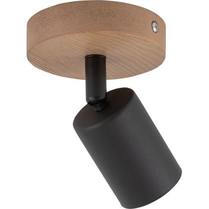 Spot svetiljka TOP WOOD 1xGU10/10W/230V crna/drvo