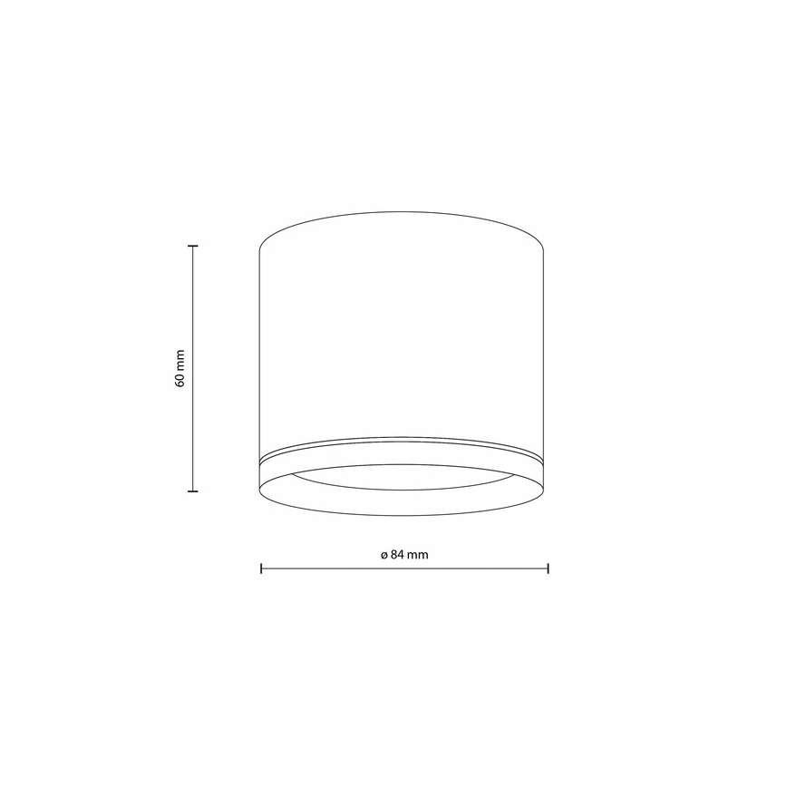 Spot svetiljka VIVO 1xGX53/10W/230V 6 cm crna