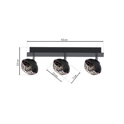 Spot svetlo LOGAN 3xE14/40W/230V