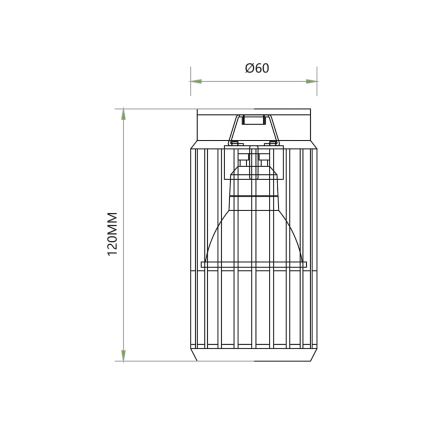 Spot svetlo VERTICAL 1xGU10/8W/230V crna