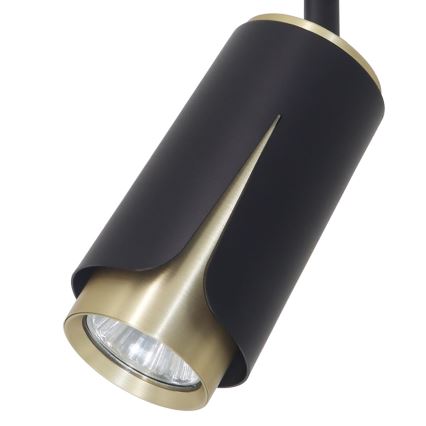 Spot svetlo za šinski sistem FLOWER 1xGU10/8W/230V crna