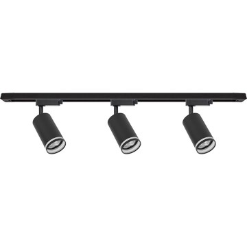Spot svetlo za šinski sistem PIPE 3xGU10/10W/230V crna