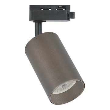 Spot za jednofazni šinski sistem PIPE 1xGU10/10W/230V, braon