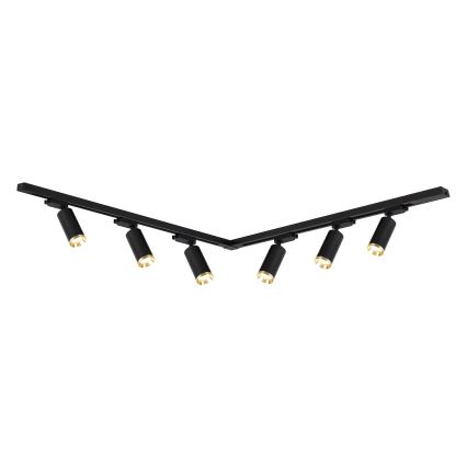Spot za šinski sistem MICA 6xGU10/10W/230V crna/zlatna