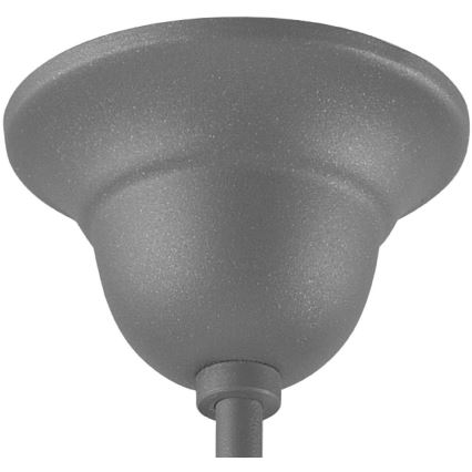 Srebrni RETRO luster na štangu 1xE27/60W/230V