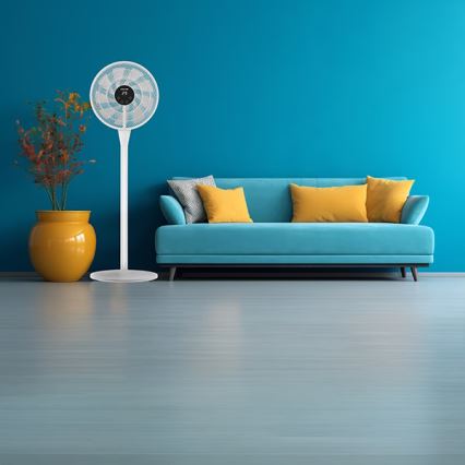 Stajaći ventilator 25W/230V, prečnik 40 cm, beo + daljinski upravljač