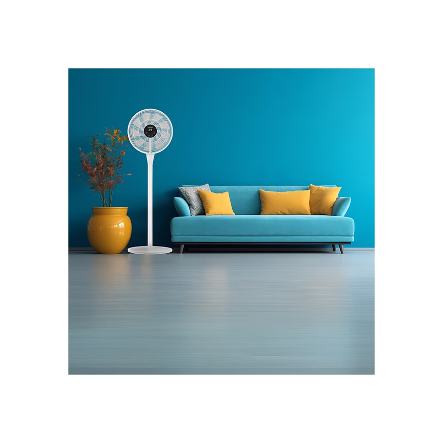 Stajaći ventilator 25W/230V, prečnik 40 cm, beo + daljinski upravljač