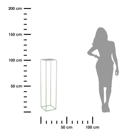 Stalak za cveće 100 x 24 cm, svetlo zelene boje