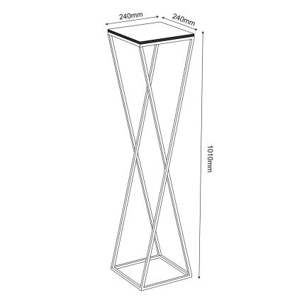 Stalak za cveće 100x24 cm beo